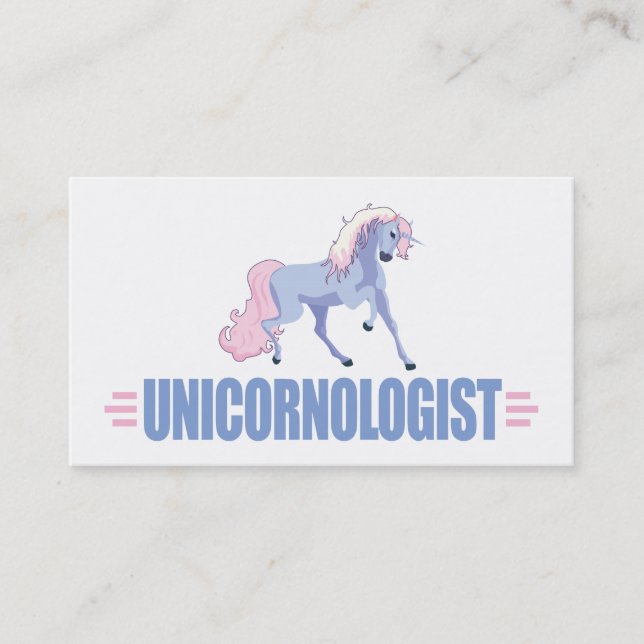 Personalisiertes Einhorn Visitenkarte (Vorderseite)