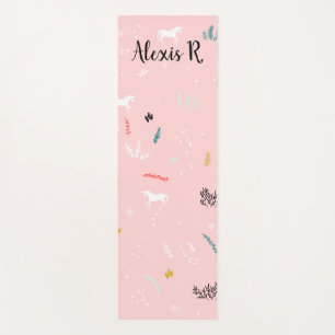 Personalisiertes Einhorn-Yoga-Mat Yogamatte