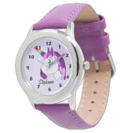 Personalisiertes Einhorndesign Armbanduhr