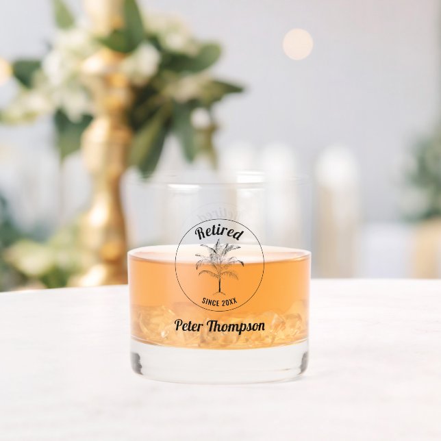 Personalisiertes einmaliges Rentengeschenk Whiskyglas (Insitu (Hochzeit))