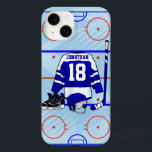Personalisiertes Eishockey-Design Case-Mate iPhone 14 Hülle<br><div class="desc">Wir können dieses Design in jedem Farbschema erstellen, kontaktieren Sie uns PRIOR, um über den frag der Designer-Link zu kaufen, um die Änderungen zu besprechen, die Sie benötigen. Das Jersey ist für jeden Hockeyspieler oder -Fans geeignet, mit einem Eishockey-Trikot, Hockeyschläger, Helm und Skaten. Das Jersey ist mit dem Namen einer...</div>