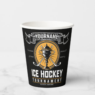 Personalisiertes Eishockeyspiel Pappbecher
