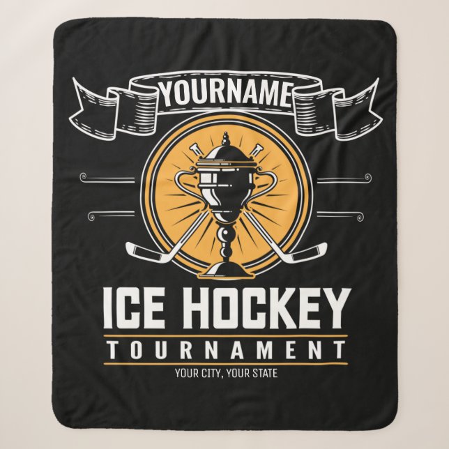 Personalisiertes Eishockeyspiel Sherpadecke (Vorderseite)