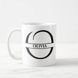 Personalisiertes Elegant, Anfangsbuchstaben O Kaffeetasse