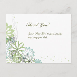 Personalisiertes Elegant Vielen Dank Postcard Postkarte