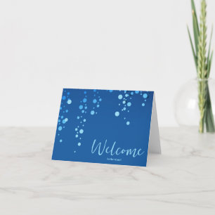 Personalisiertes Elegant Willkommen im Team Karte
