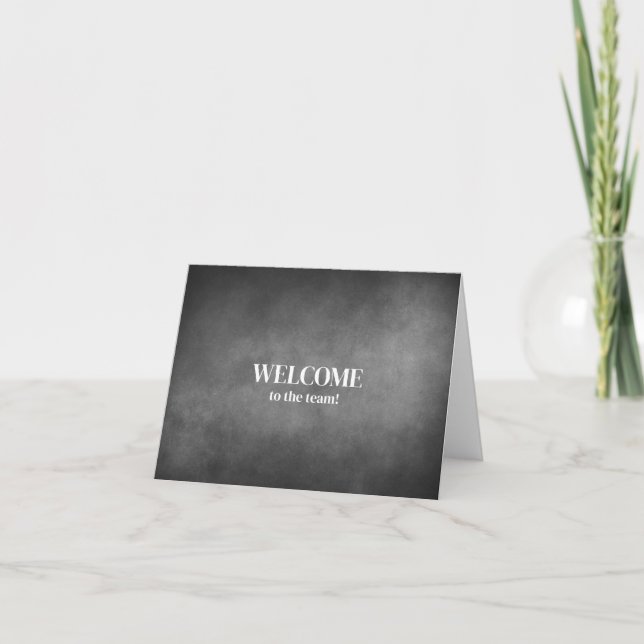 Personalisiertes Elegant Willkommen im Team Karte (Vorderseite)