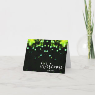 Personalisiertes Elegant Willkommen im Team Karte