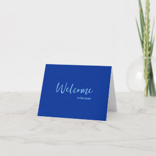 Personalisiertes Elegant Willkommen im Team Karte