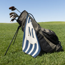 Personalisiertes Elegantes Blaues Monogramm