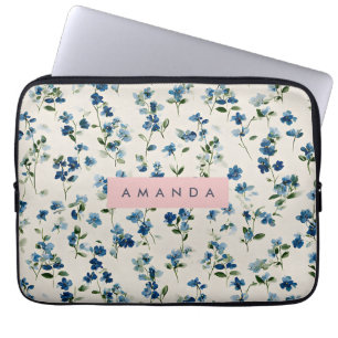 Personalisiertes elegantes Design der blauen Wildb Laptopschutzhülle