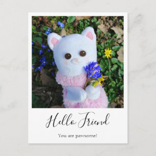 Personalisiertes elegantes, einfaches Vintages Fot Postkarte
