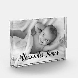 Personalisiertes Elegantes Foto für Babyname