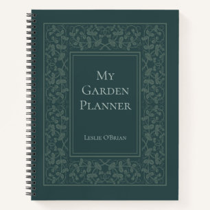 Personalisiertes elegantes Garden-Planer-Notebook Notizbuch