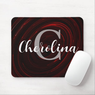 Personalisiertes Elegantes Initial-Strudel-Muster Mousepad