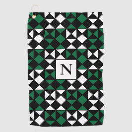 Personalisiertes elegantes modernes geometrisches golfhandtuch