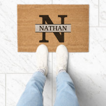 Personalisiertes elegantes Monogramm und Name