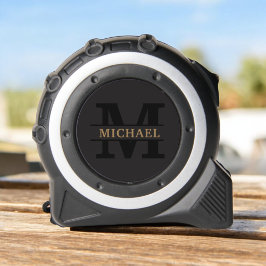 Personalisiertes elegantes Monogramm und Name Maßband