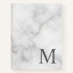 Personalisiertes elegantes Monogramm und Name Notizbuch