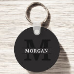 Personalisiertes elegantes Monogramm und Name Schlüsselanhänger<br><div class="desc">Mit diesem personalisierten Monogramm und Namensprodukt fügen Sie Ihren Alltagsessentiellen eine Touch Eleganz hinzu. Mit einem raffinierten Design und individuell anpassbaren Details verbindet es Eleganz und Funktionalität. Ob für den persönlichen Gebrauch oder als nachdenkliches Geschenk, dieser Artikel zeigt ein stilvolles Monogramm und Ihren gewählten Namen, sodass es einzigartig Ihnen. Ideal...</div>