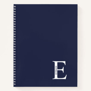 Personalisiertes elegantes Monogramm und NamensNot Notizbuch