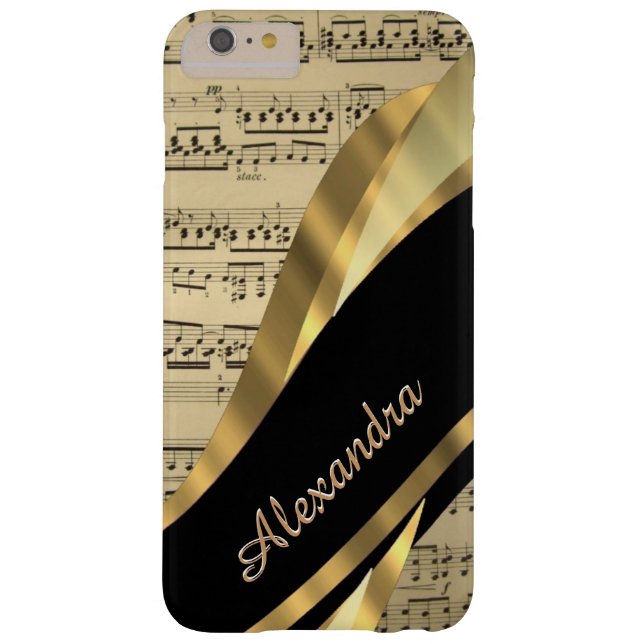 Personalisiertes elegantes Musikblatt Case-Mate iPhone Hülle (Rückseite)