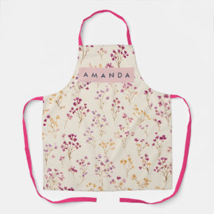 Personalisiertes Elegantes Pastell-Blumen-Design Schürze