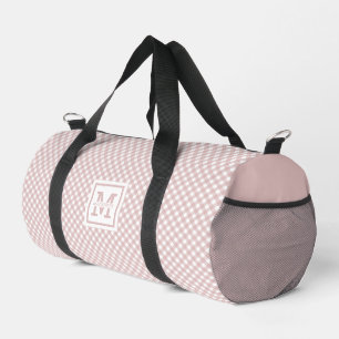 Personalisiertes elegantes, rosa Kariertes Muster Duffle Bag