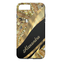Personalisiertes elegantes Schwarz-Gold