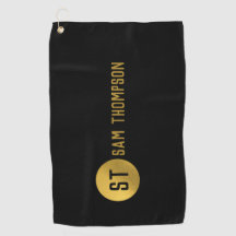 Personalisiertes elegantes Schwarz & Gold Modernes
