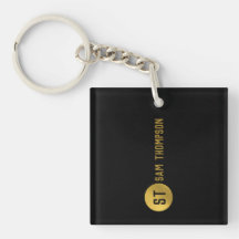 Personalisiertes elegantes Schwarz & Gold Modernes