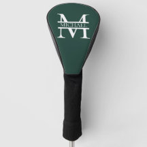 Personalisiertes elegantes Smaragdgrünes Monogramm