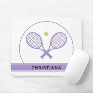 Personalisiertes Elegantes Tennis Racket und Ball  Mousepad