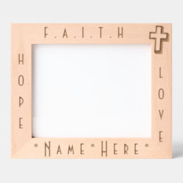 Personalisiertes Elegantes und modernes Cross Keep Geätzte Rahmen