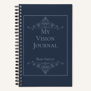 Personalisiertes elegantes Vision-Journal Notizbuch