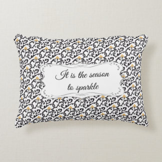 Personalisiertes elegantes Weihnachtsmuster Dekokissen