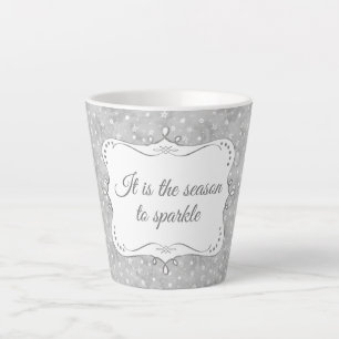 Personalisiertes elegantes Weihnachtsmuster Milchtasse