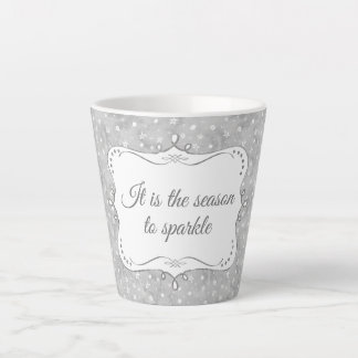 Personalisiertes elegantes Weihnachtsmuster Milchtasse