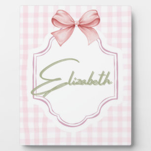 Personalisiertes Elizabeth Babyzimmer für Mädchen  Fotoplatte