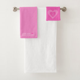 Personalisiertes Empowerment des Handtuchs im Set 