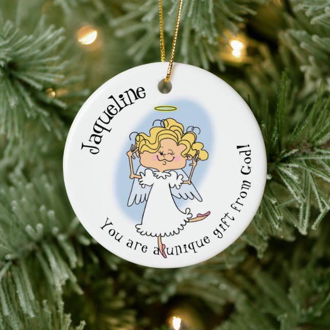 Personalisiertes Engelgeschenk Gottes Ornament (Baum)