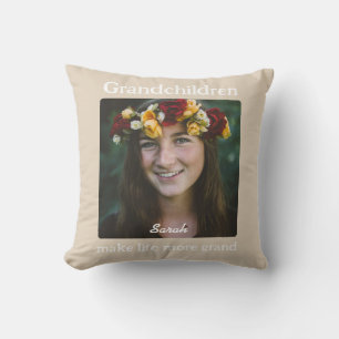 Personalisiertes Enkelkissen für Großeltern Kissen