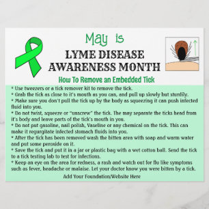 Personalisiertes Entfernen eines Tick Educational Flyer