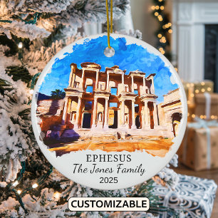 Personalisiertes Ephesus-Ornament, Türkei Keramik Ornament