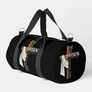 Personalisiertes Er ist auferstanden Vintage-Oster Duffle Bag