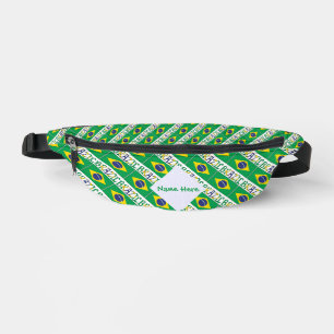 Personalisiertes Erbe Brasilien-Flagge Bauchtasche