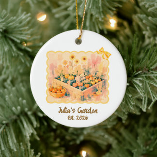 Personalisiertes Erinnerungs-Gartengeschenk. Abstr Keramik Ornament