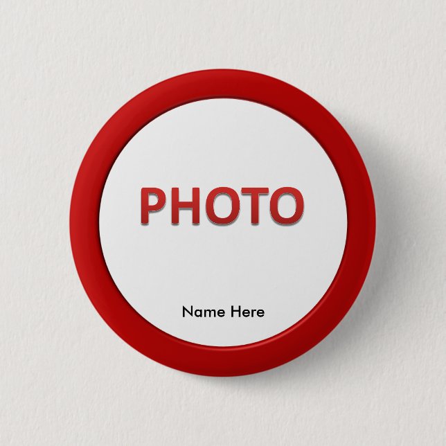 Personalisiertes ErinnerungsFoto Button (Vorderseite)