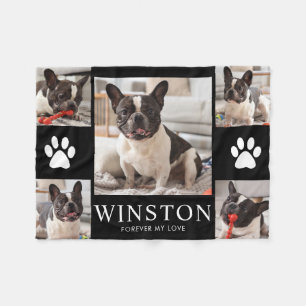 Personalisiertes Erinnerungsfoto für Hunde Fleecedecke