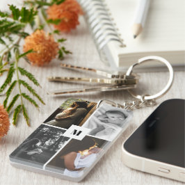 Personalisiertes erstes Foto Schlüsselanhänger